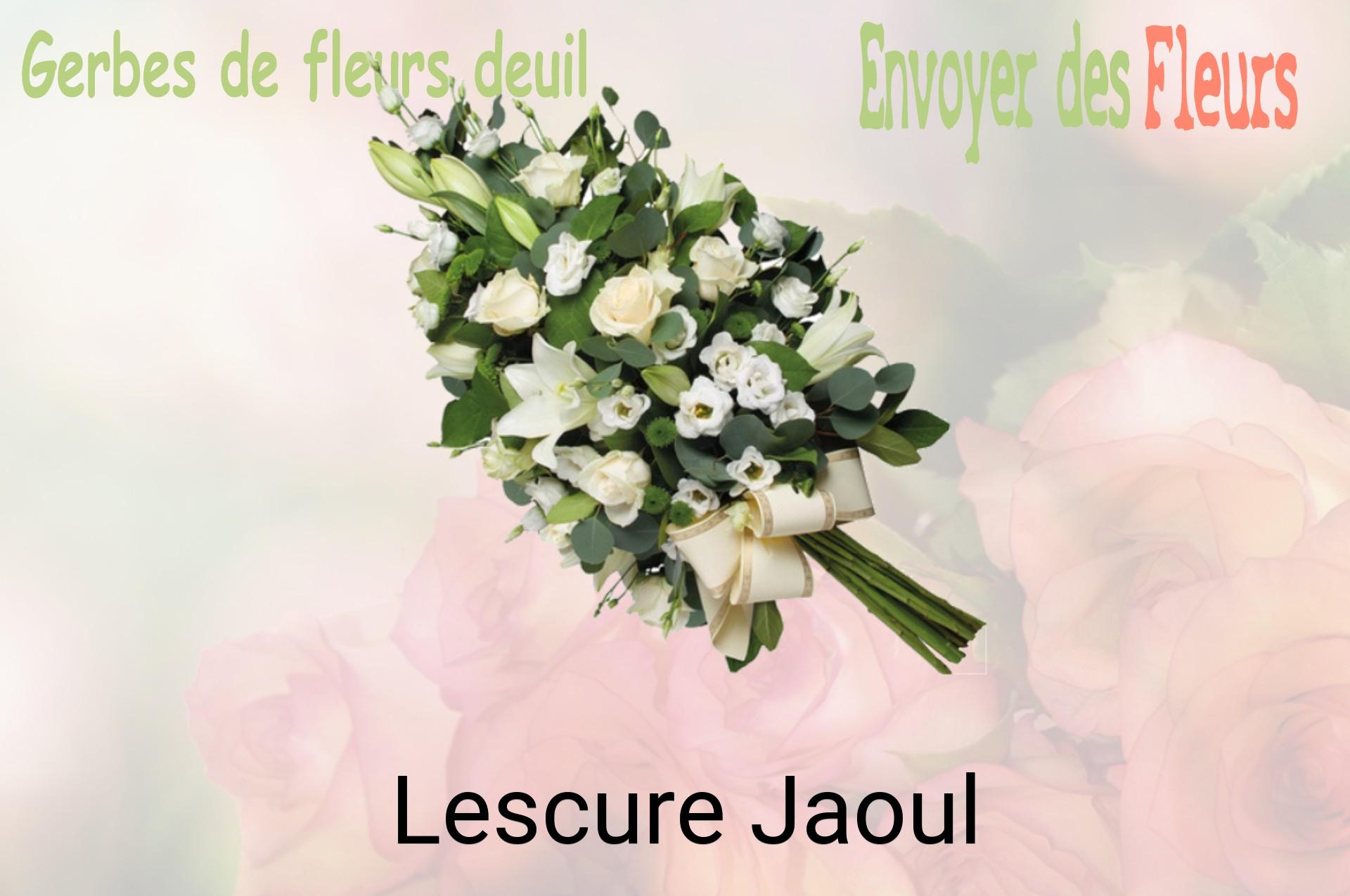Gerbe de fleurs de deuil livrée à Lescure-Jaoul